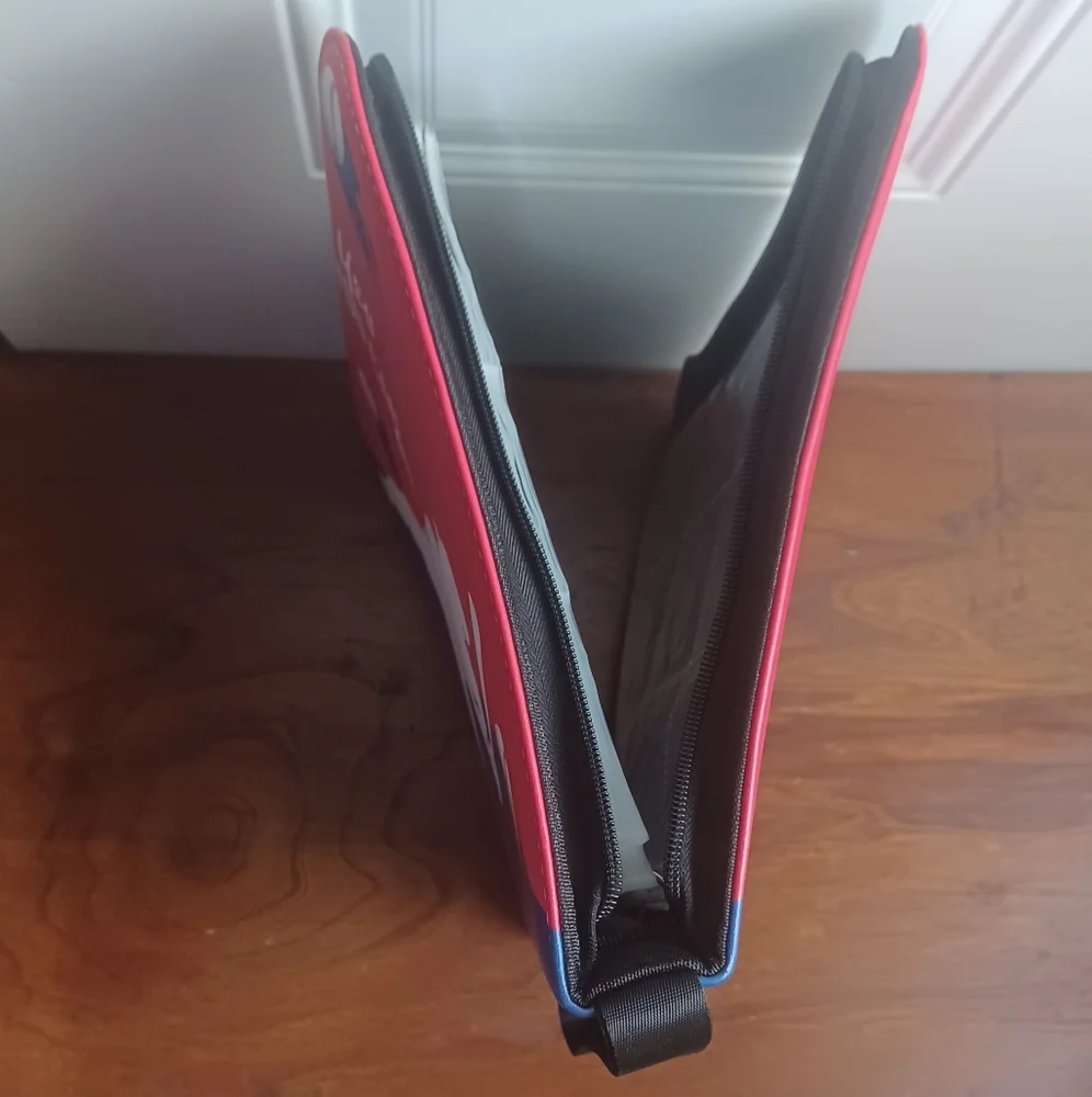 Baseball Themed Trading Card Holder Binder - Red and Blue